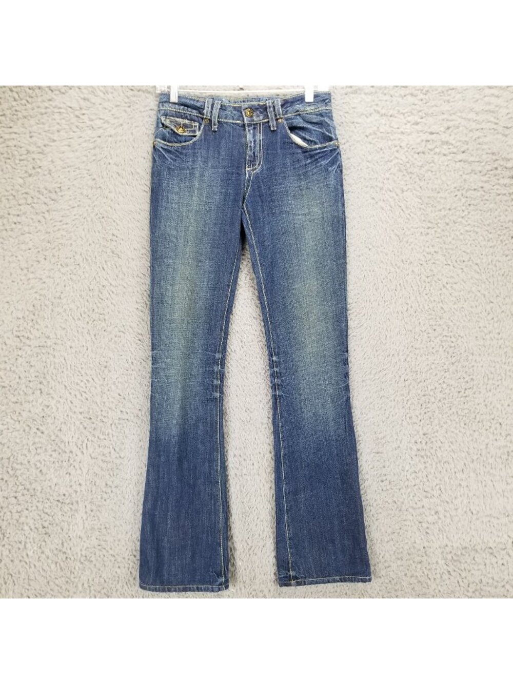 Duarte Jeans Womens 24 Blue Stretch Denim Bootcut *Altered Read*